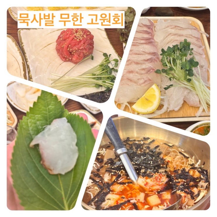  묵사발이 무한 실하고 맛이 일품인 - 고원회