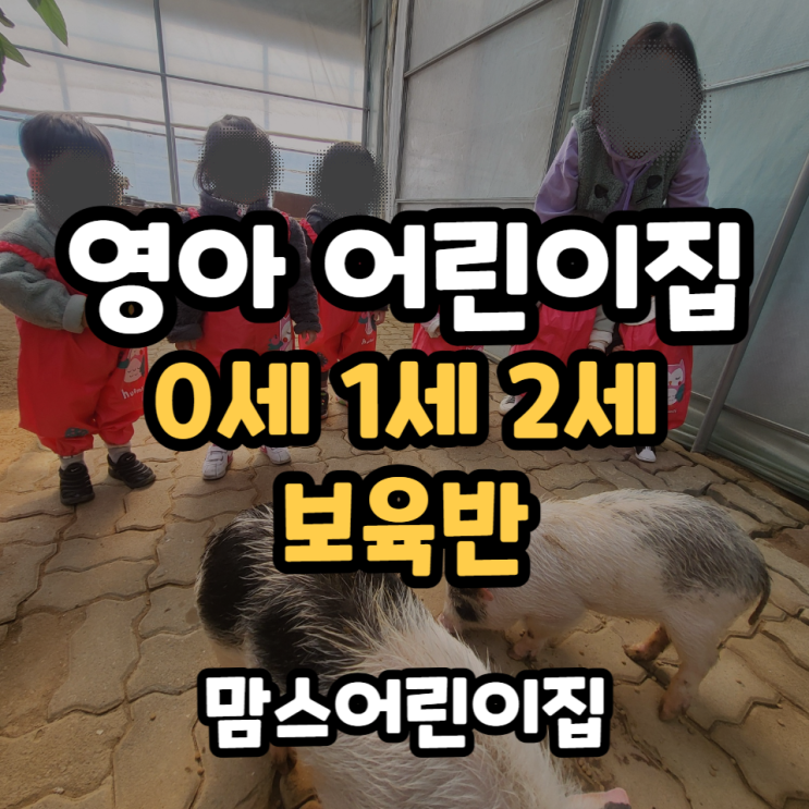  영아 가정어린이집 돌아기부터 2세 아이 보육까지