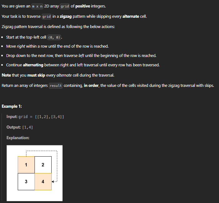  JAVA_LeetCode 3417_Zigzag Grid Traversal With Skip