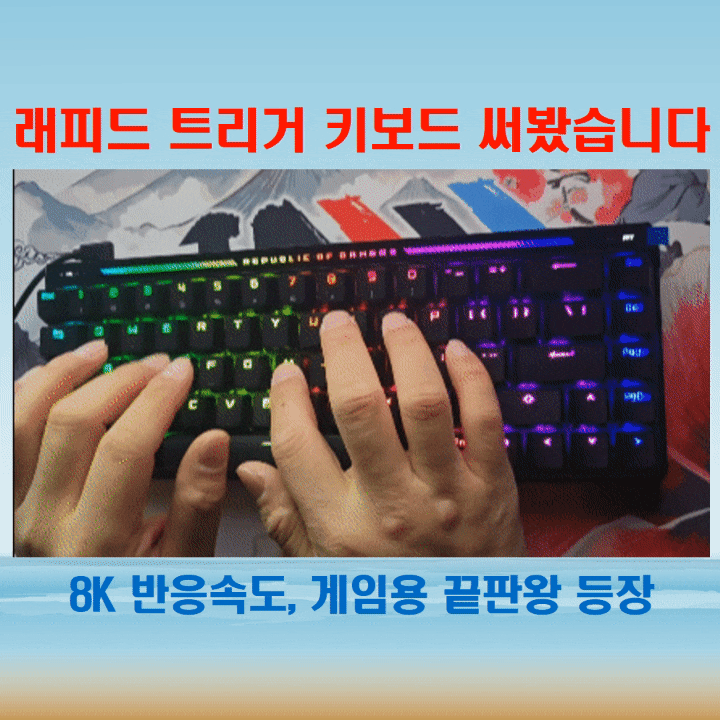  게임용 키보드 ROG FALCHION ACE HFX, 키보드 추천 이유는 확실합니다
