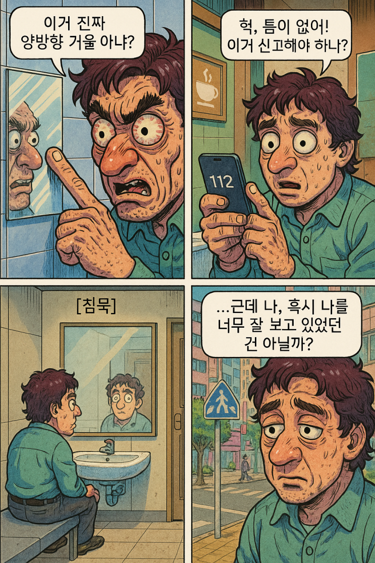  당신을 보고 있는 그 거울, 혹시 누군가도 보고 있나요?