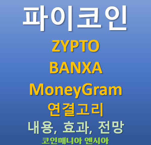  파이코인 x ZYPTO x BANXA x MoneyGram 과의 연결고리. 내용 시장에 미치는 효과 앞으로의 전망