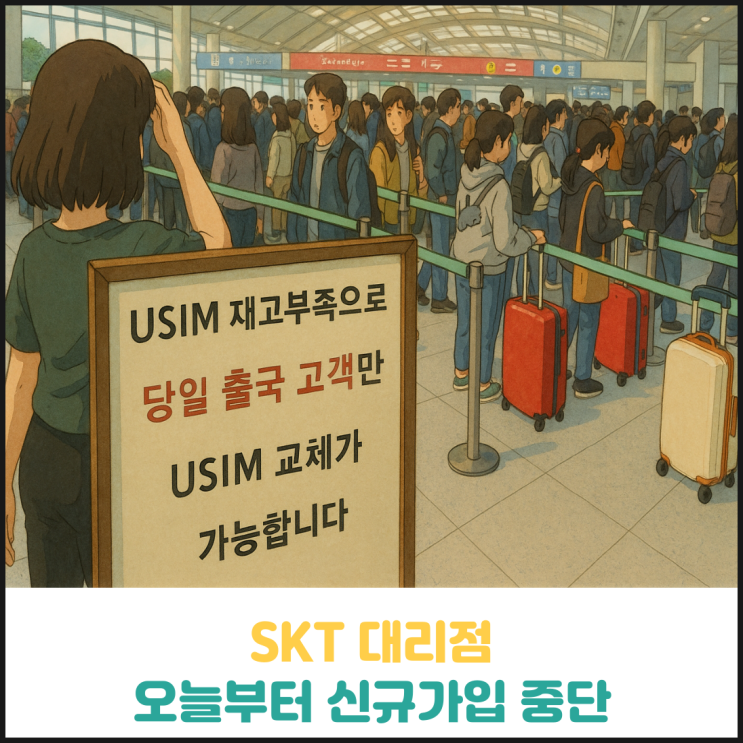 SKT 오늘부터 대리점 신규가입 중단 SKT 오늘부터 대리점 신규가입 중단