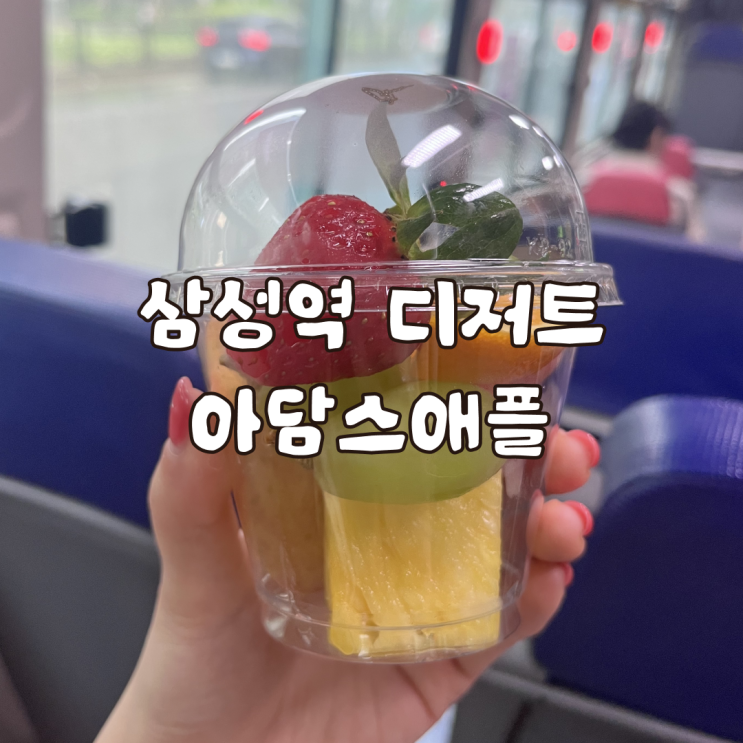  과일도시락 배달 가능한 삼성역 디저트 아담스애플