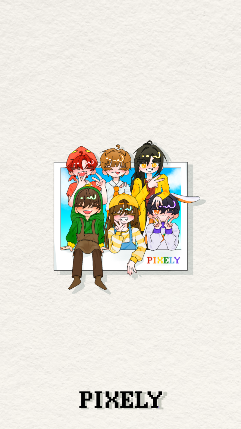 [뜰팁/그림] 픽셀리 올멤버 배경화면 배포❤️