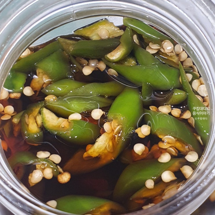 고추 장아찌 만들기 끓일 필요 없이 바로 담그는 장아찌 간장소스
