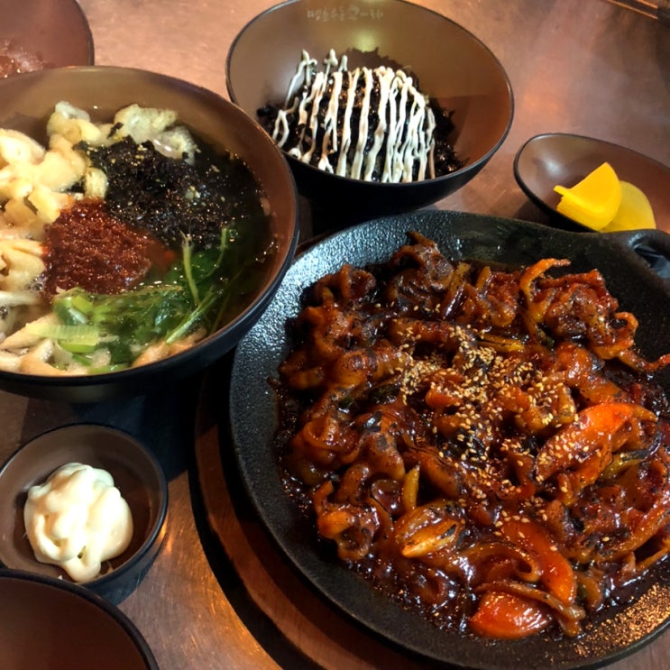  송도 타임스페이스 술집 땡초우동인포차 닭발 맛집