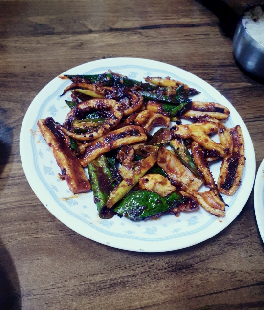  충북 보은 오징어불고기 직화구이 맛집 용궁식당