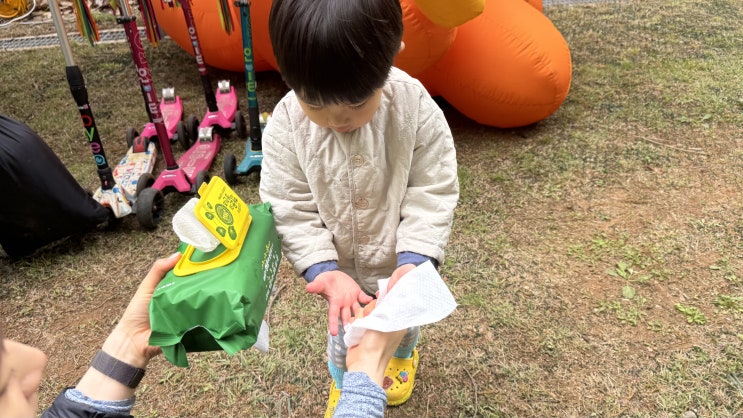  도톰하고 촉촉한 마데카 행운의 동전초 물티슈 민감한 아이 피부를 위한 선택