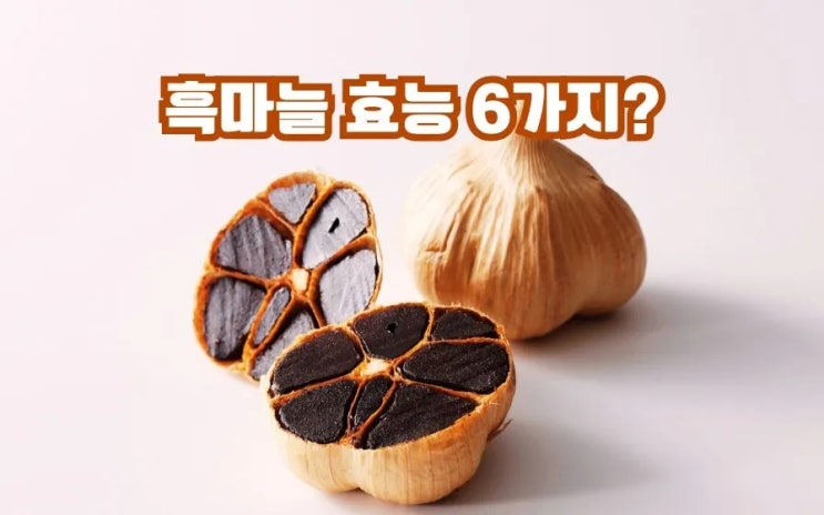  흑마늘 효능 부작용 권장 먹는법 보관법 주의사항