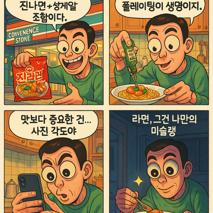   라면, 미슐랭을 꿈꾸다 — 집에서도 별이 뜨는 순간
