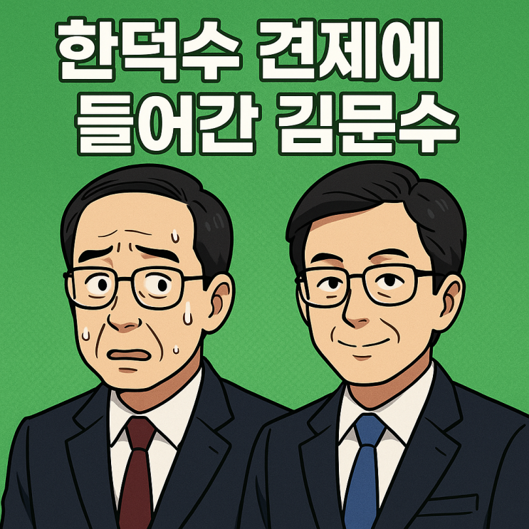 <b>한덕수</b> 견제에 들어간 <b>김문수</b>