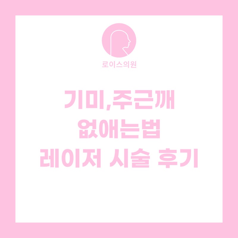 기미 없애는 법 , 주근깨 없애는 법 레이저시술 후기 | 역북동 피부과 로이스의원