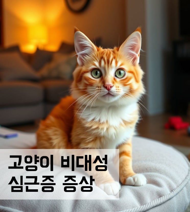  고양이 비대성 심근증 증상과 원인 및 대처법
