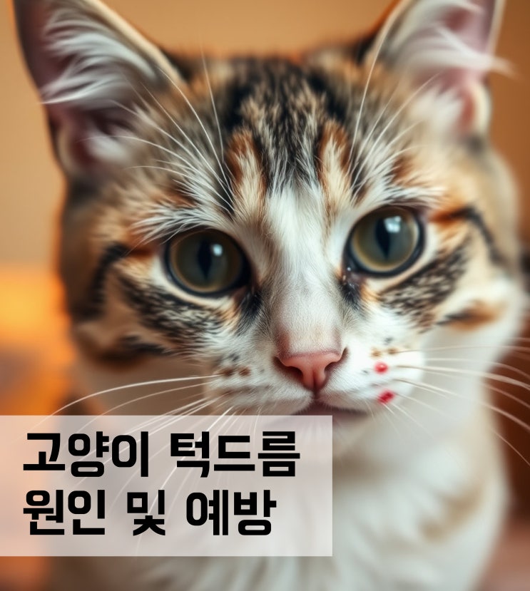  고양이 턱드름 원인 및 예방과 치료 방법