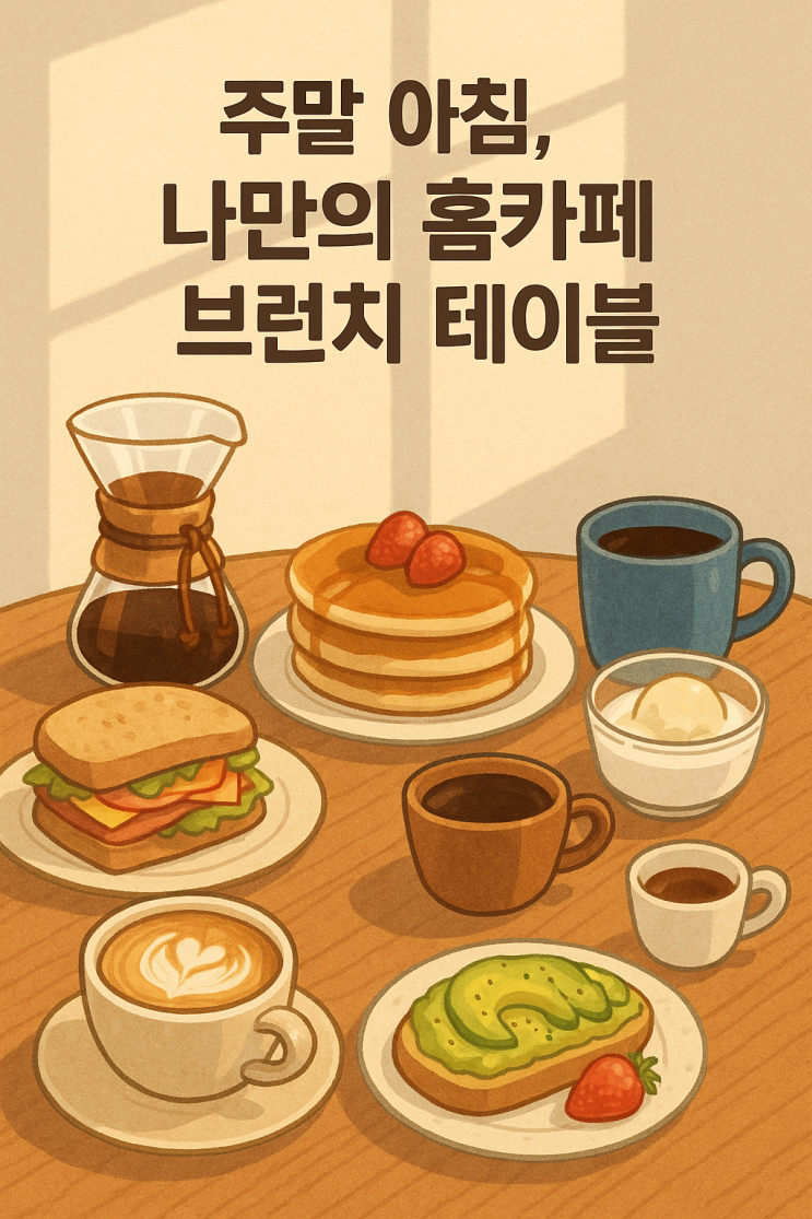   주말 아침, 나만의 홈카페 브런치 테이블을 완성해보세요!
