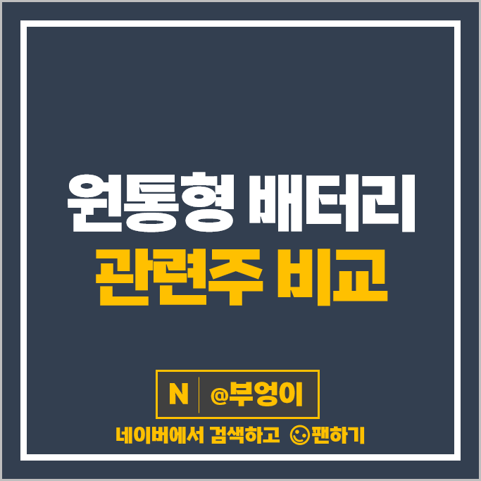 원통형 배터리 관련주 삼성SDI TCC스틸 주가 SKC LG에너지솔루션 주식 원통형 배터리 관련주 삼성SDI TCC스틸 주가 SKC LG에너지솔루션 주식