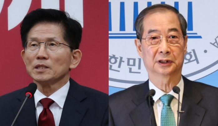  김문수 '경선 들러리'였나? 국힘 지도부, 대놓고 한덕수와 단일화 압박