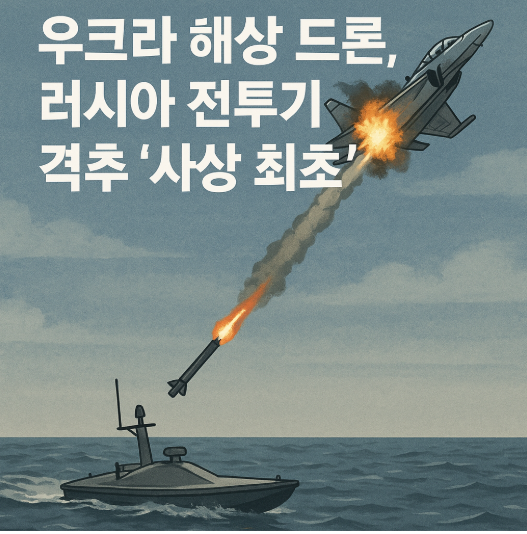 우크라 해상 <b>드론</b>, <b>러시아</b> 전투기 <b>격추</b> '사상 최초'…게임의... 
