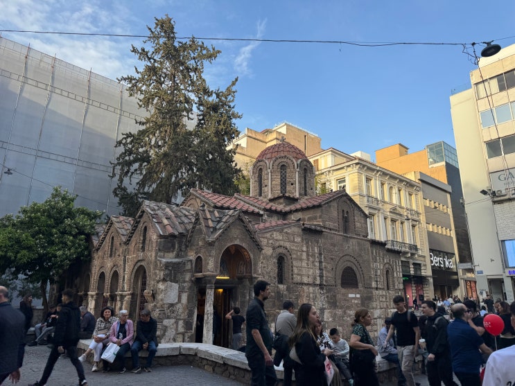 [열기구 보러 가는 그리스,튀르키예 여행] #32 아테네 관광! Church of Panagia Kapnikarea 교회 방문