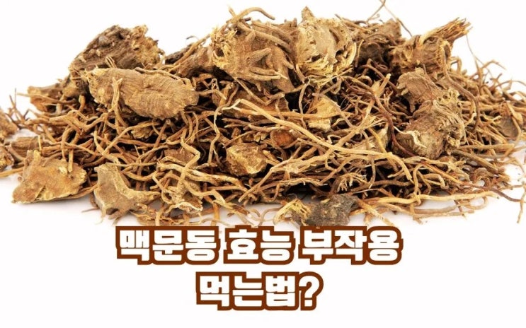  맥문동 효능 부작용 茶 효능별로 끓이는법 거심 이유
