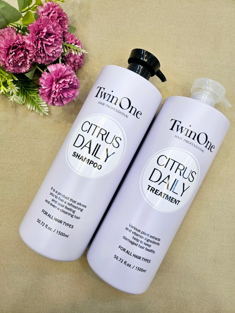 [향좋은 미용실 대용량샴푸/트리트먼트] 투윈원 시트러스 데일리 1500ml