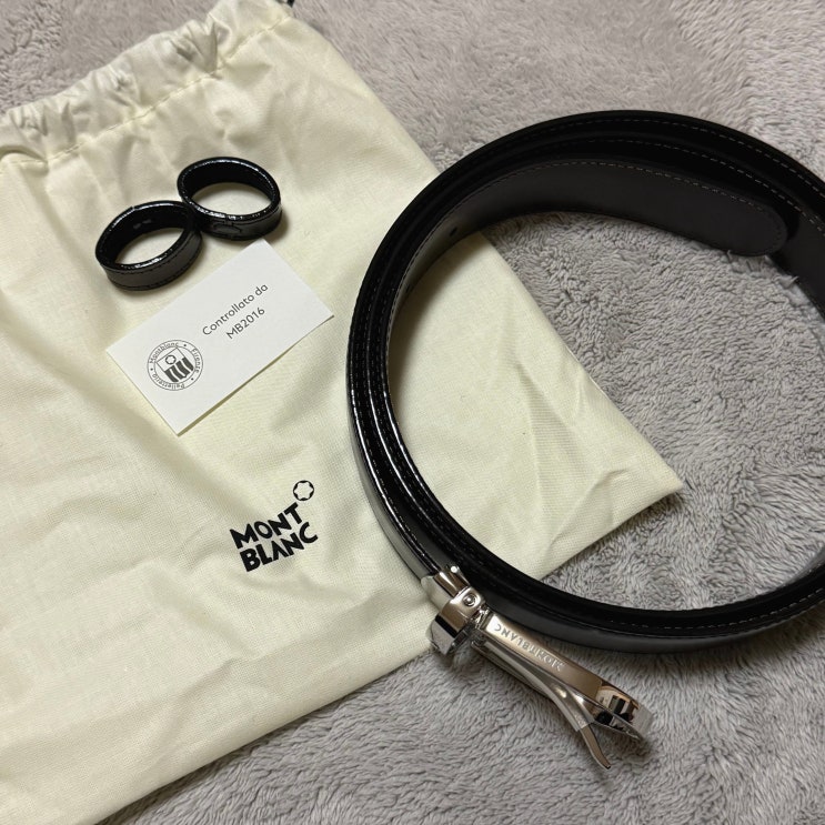 <몽블랑 블랙 레더 스트랩 벨트> 말발굽형 버클 30mm 리버서블 128135 남자친구 선물 추천 <몽블랑 블랙 레더 스트랩 벨트> 말발굽형 버클 30mm 리버서블 128135 남자친구 선물 추천