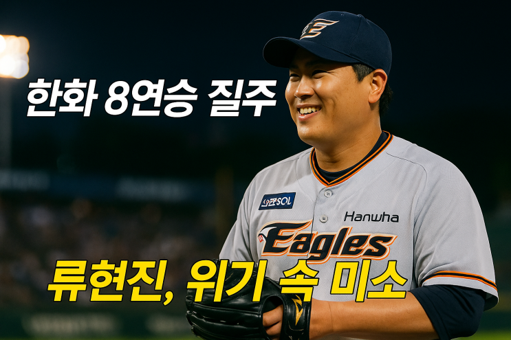<b>류현진</b>이 해냈다! <b>한화</b> 이글스 <b>8연승</b> 질주…삼성 잡고 LG와... 