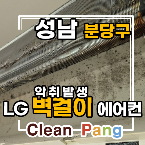  분당구 빌라 벽걸이 에어컨 분해청소 악취가 나요