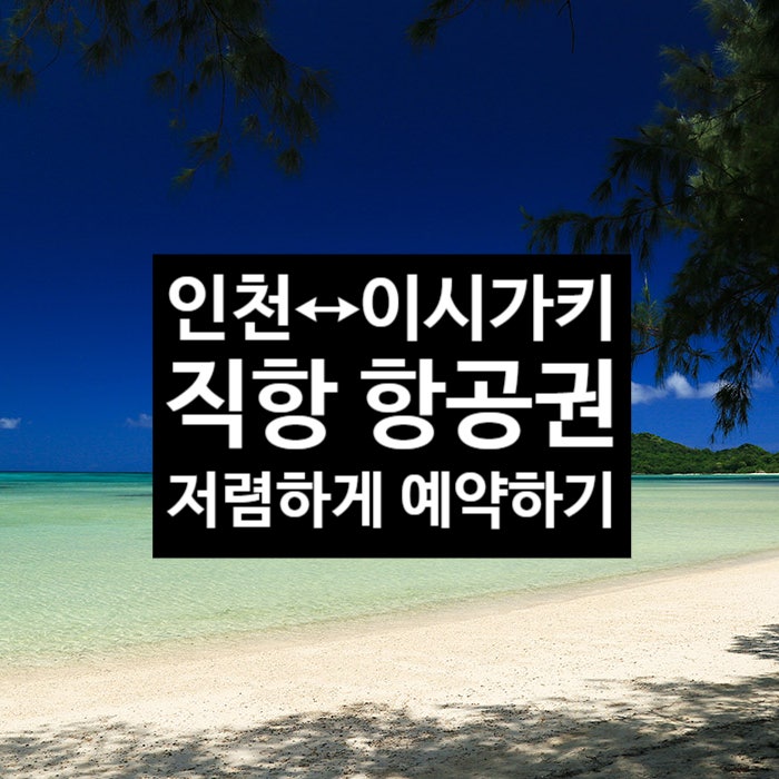  이시가키 직항 항공권 가격 비교 저렴하게 예약하는 방법 진에어