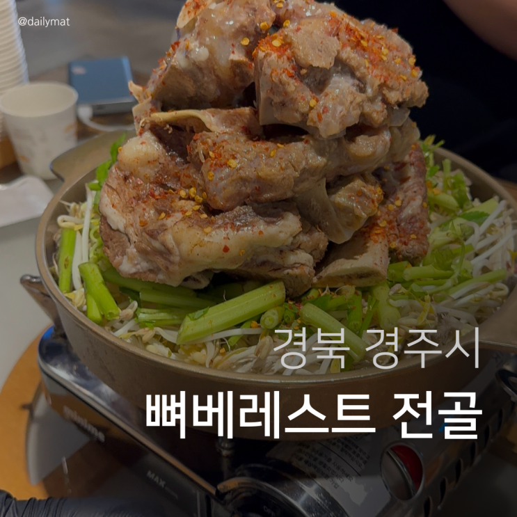  [경주 현지인 맛집] 효은옥 경주분점 - 뼈베레스트 전골
