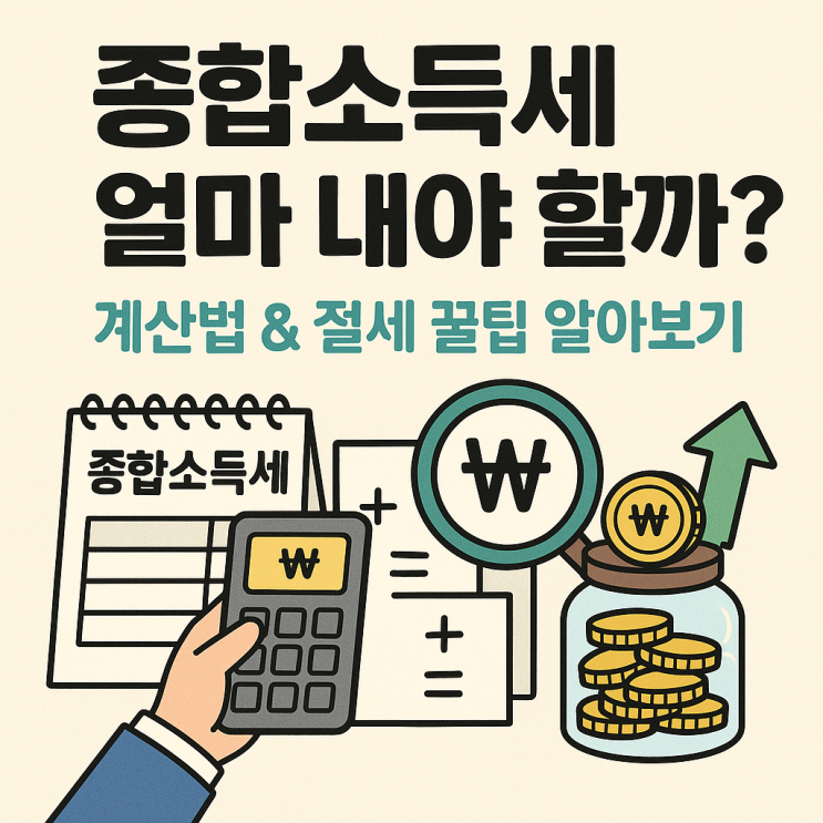  종합소득세 얼마 내야 할까? 계산법 & 절세 꿀팁 공개!