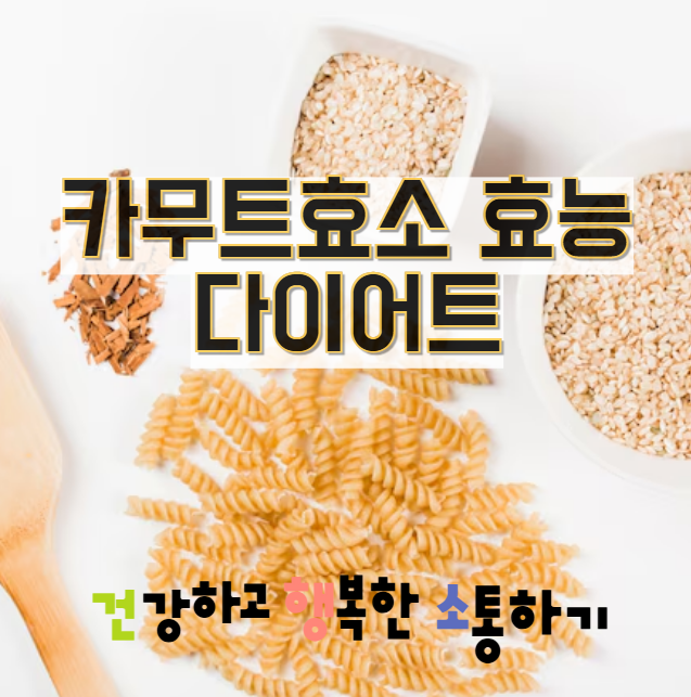  카무트효소효능다이어트에 대해 알아보기