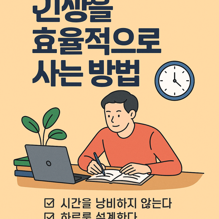  인생을 효율적으로 사는 방법