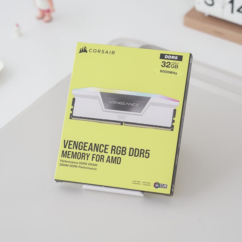 DDR5 컴퓨터 메모리 램 오버 후 온도비교 커세어 VENGEANCE
