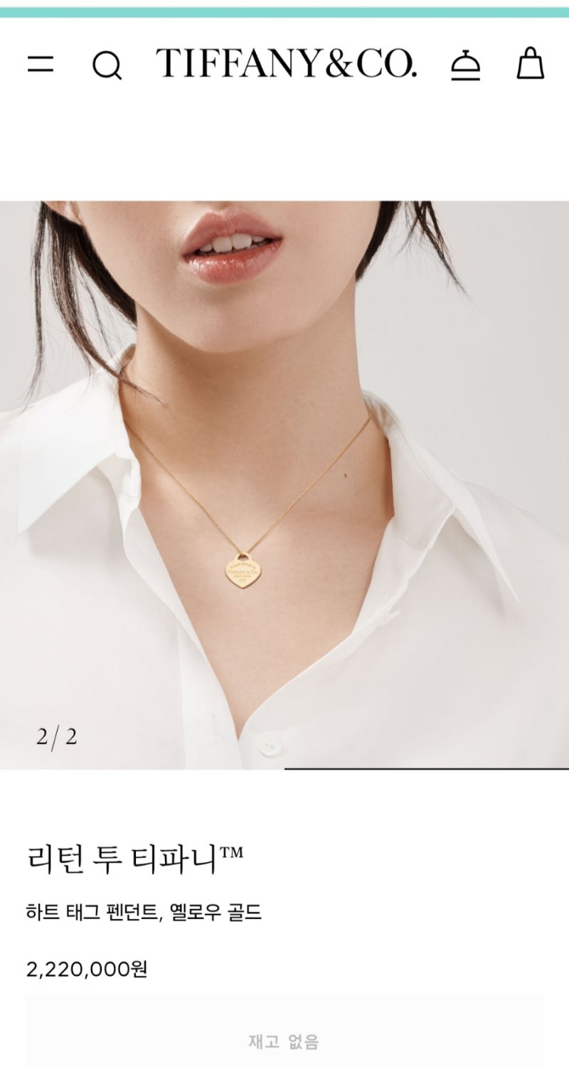 30대, 요즘 꽂힌 티파니앤코 목걸이(옐로골드? 로즈골드? 화이트골드?)