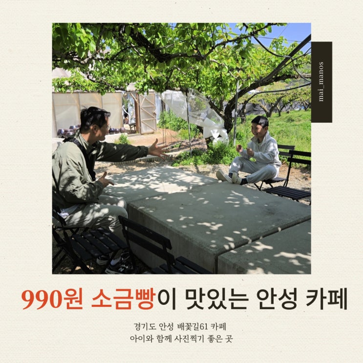  안성 배꽃길61 카페 아이와 함께 사진찍기 좋은 곳