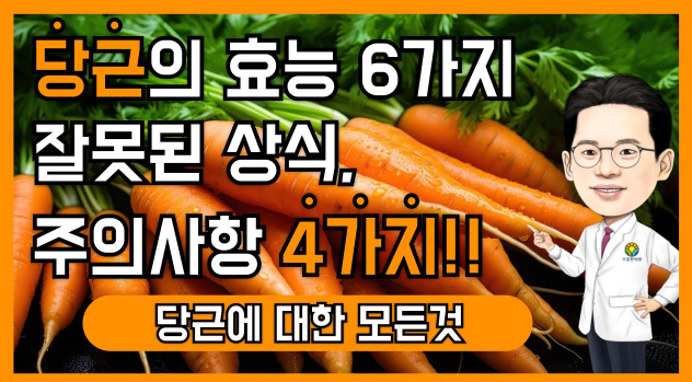  당근의 효능, 섭취방법, 채과식시 주의할 점