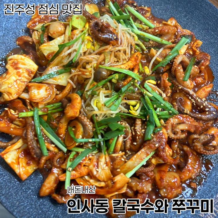  [진주 맛집]진주성 점심 맛집_인사동 칼국수와 주꾸미