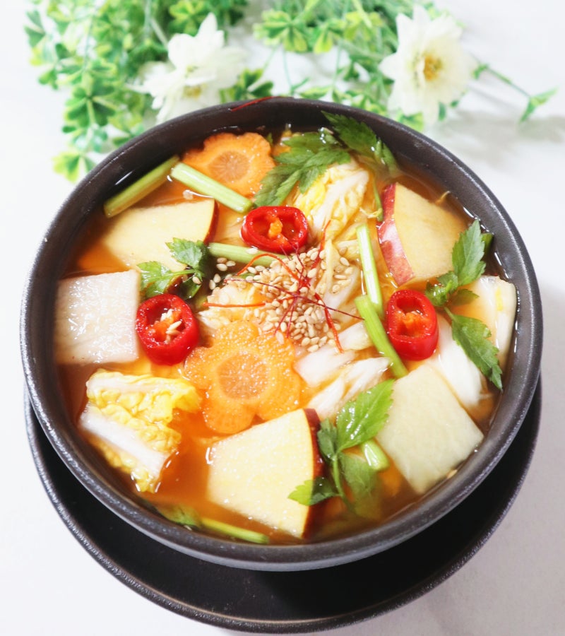 나박 물김치 맛있게 만드는 법/나박김치 만들기/배추 무 물김치 레시피/나박 물김치 황금 레....
