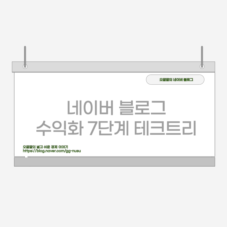  네이버 블로그 수익화 7단계 테크트리