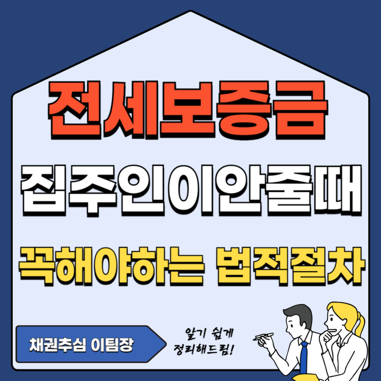 전세보증금 돌려받기, 집주인이 안 줄 때 꼭 해야 할 법적 절차