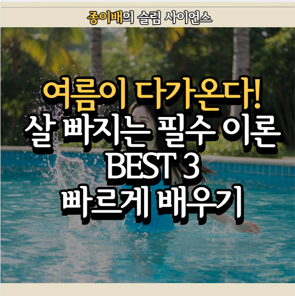  여름이 다가온다! 기억해야 살 빠지는 필수 이론 BEST 3