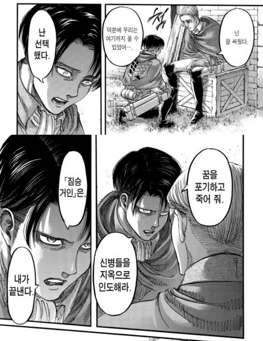 진격의 거인에서 리바이가 왜 제일 인기가 많은가에 대한 생각 (스포 있음)