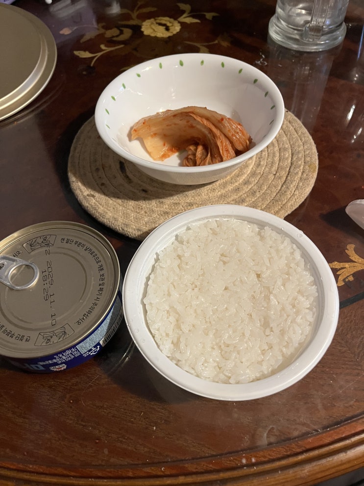  [다이어트로그] 참치, 김치 밥 / 물냉면, 만두, 계란 / 삼겹살 구이 / 카레와 햇반