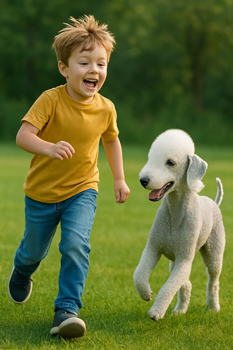  베들링턴 테리어 Bedlington Terrier 견종 백과 구름 위를 걷는 듯한 우아함