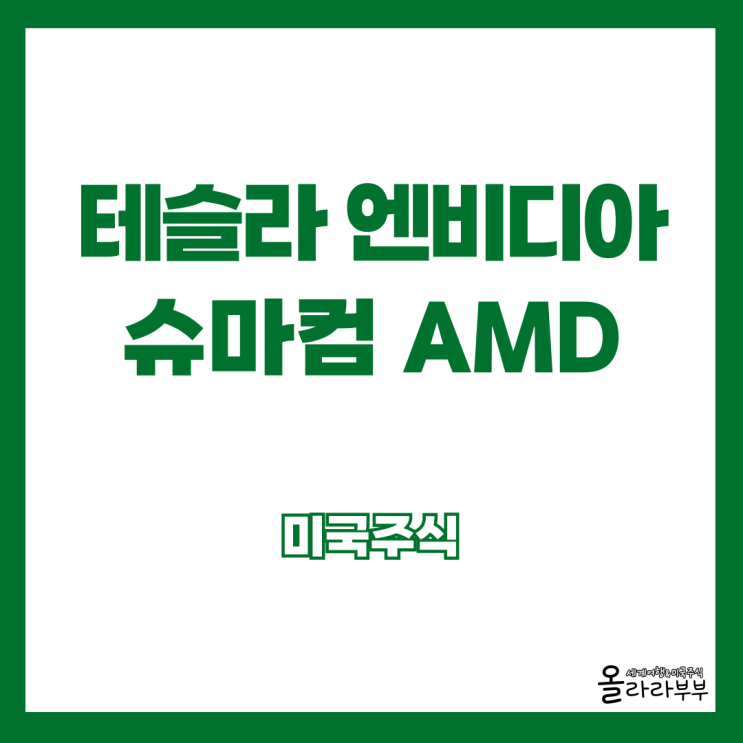  미국주식 테슬라 엔비디아 슈퍼마이크로 AMD