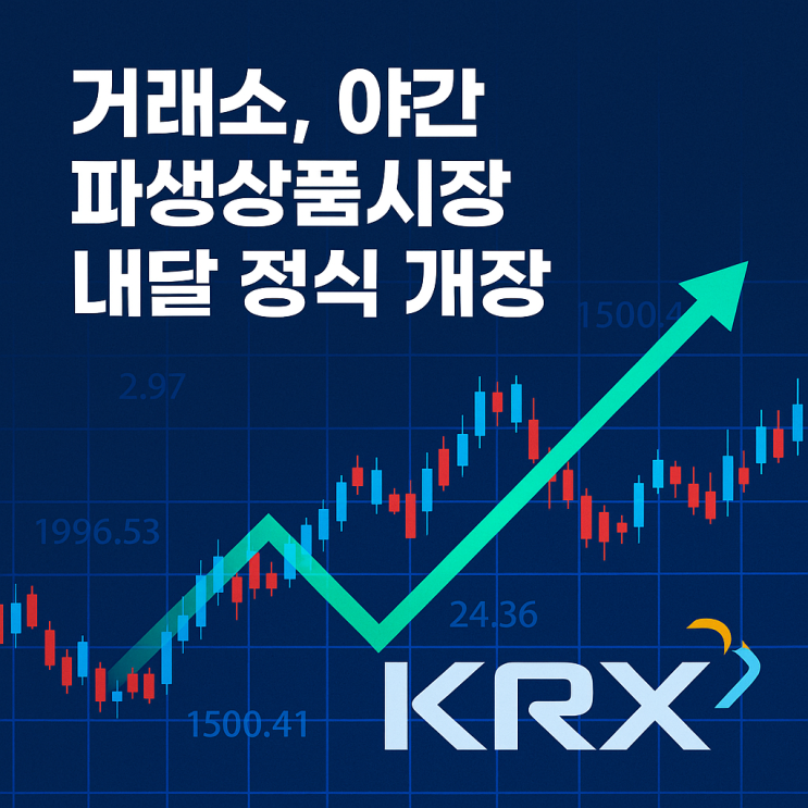  드디어 열린다! 거래소, '야간 파생상품시장' 내달 공식 출범, 한국거래소(KRX)