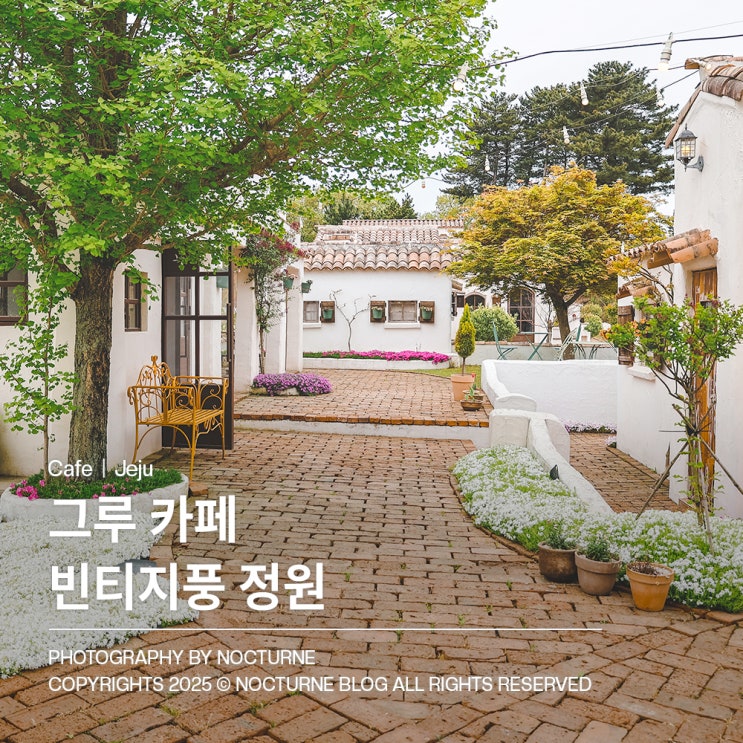  제주도 카페 : 그루 카페 빈티지풍 정원카페 관음사 근처 카페
