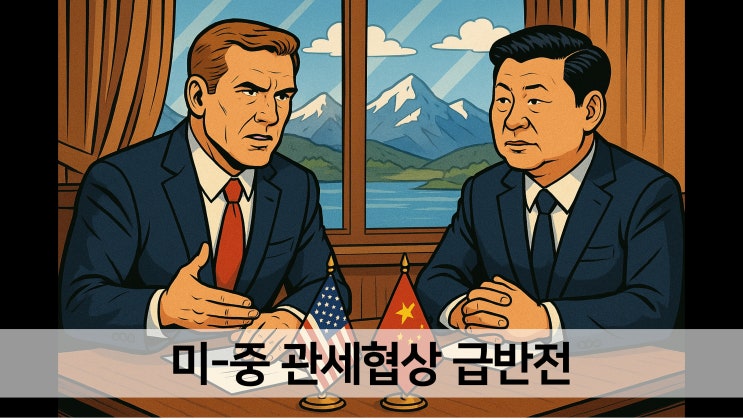 미국 중국 관세<b>협상</b> 급반전 <b>스위스</b>에서 첫만남